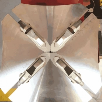 DESMONTADORA DE PNEUS AUTOMÁTICA TRIFÁSICA - HT 6550R HUNTEC vermelha