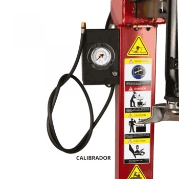 DESMONTADORA DE PNEUS AUTOMÁTICA TRIFÁSICA - HT 6550R HUNTEC vermelha